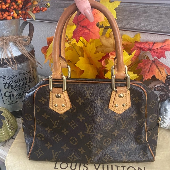 SOLD Auth Louis Vuitton Monogram Manhattan PM - Picture 2 of 12